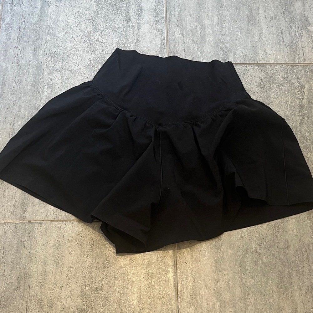 Black flowy shorts